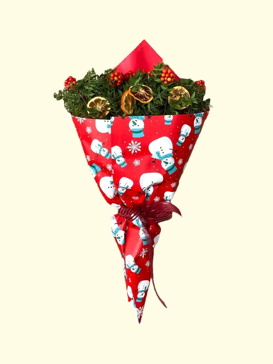 Süslenmiş Hediyelik Kokina Buketi Büyük Boy XLarge – Yeni Yıl Özel