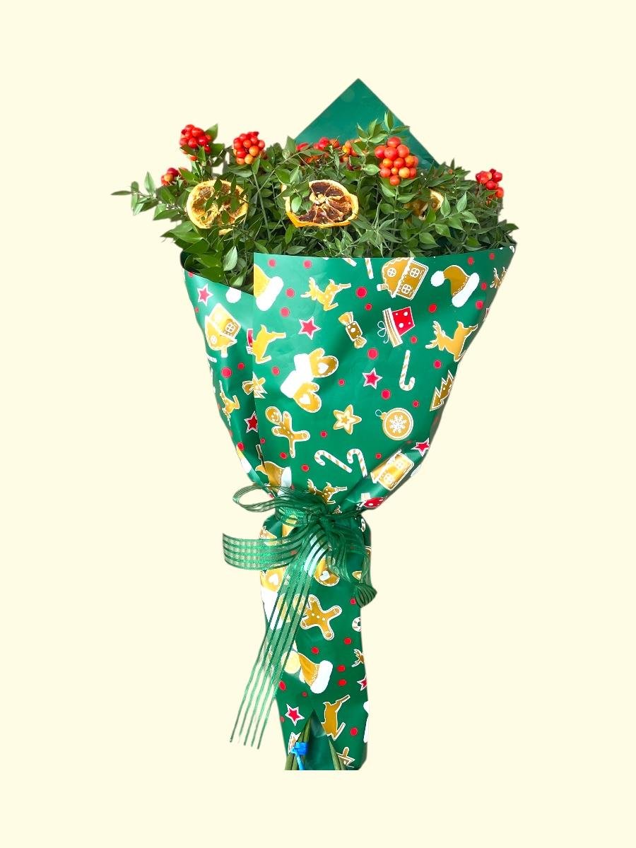 Süslenmiş Hediyelik Kokina Buketi Büyük Boy XLarge – Yeni Yıl Özel