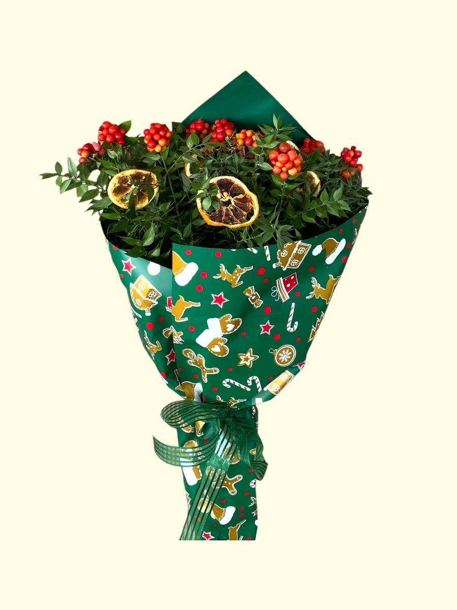 Süslenmiş Hediyelik Kokina Buketi Büyük Boy XLarge – Yeni Yıl Özel