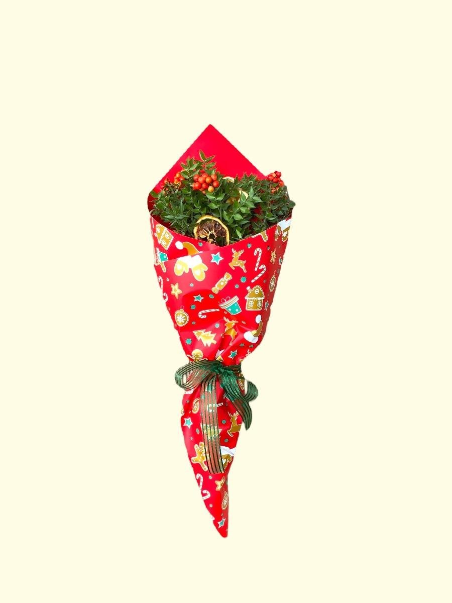 Süslenmiş Hediyelik Kokina Buketi Large – Yeni Yıl Özel