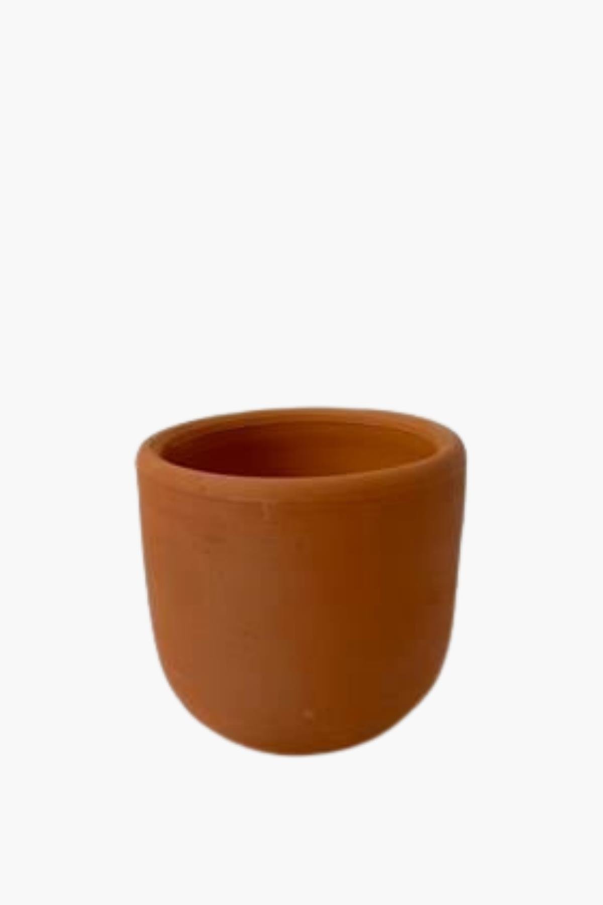 Terracotta El Yapımı Toprak Saksı 8,5 cm