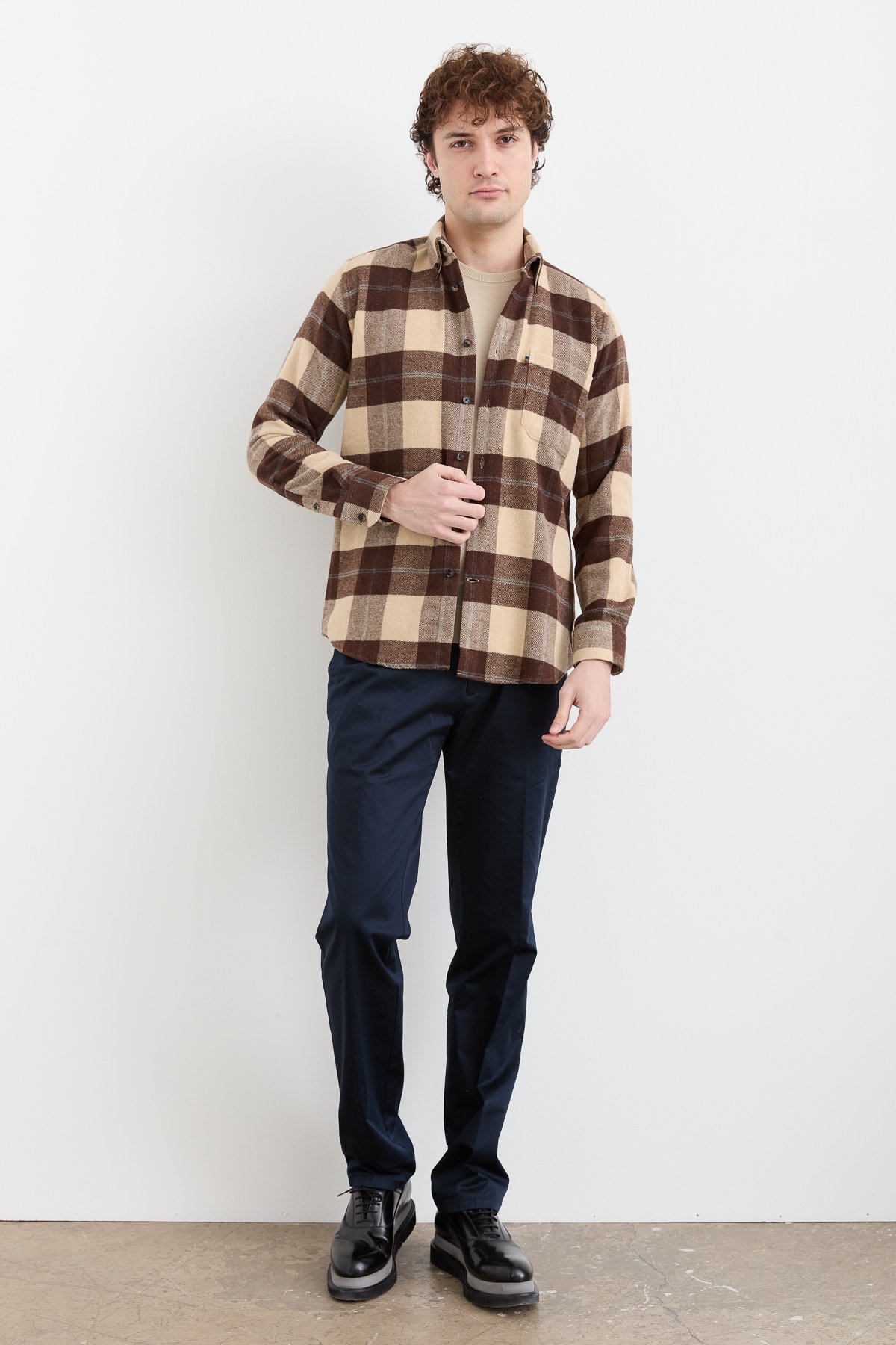 PNDKGMErkek Kareli Kışlık Gömlek 12