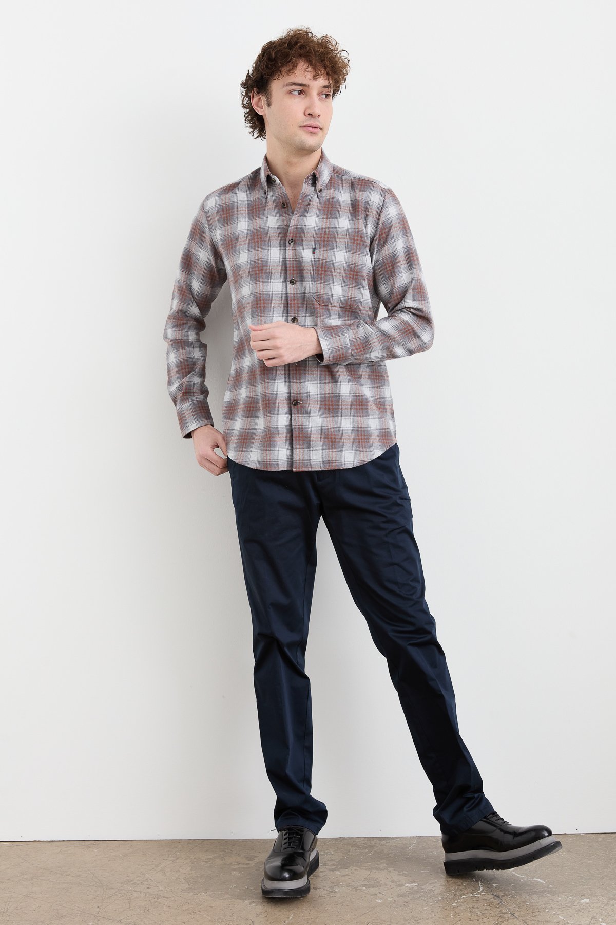 PNDKGMErkek Kareli Kışlık Gömlek 30