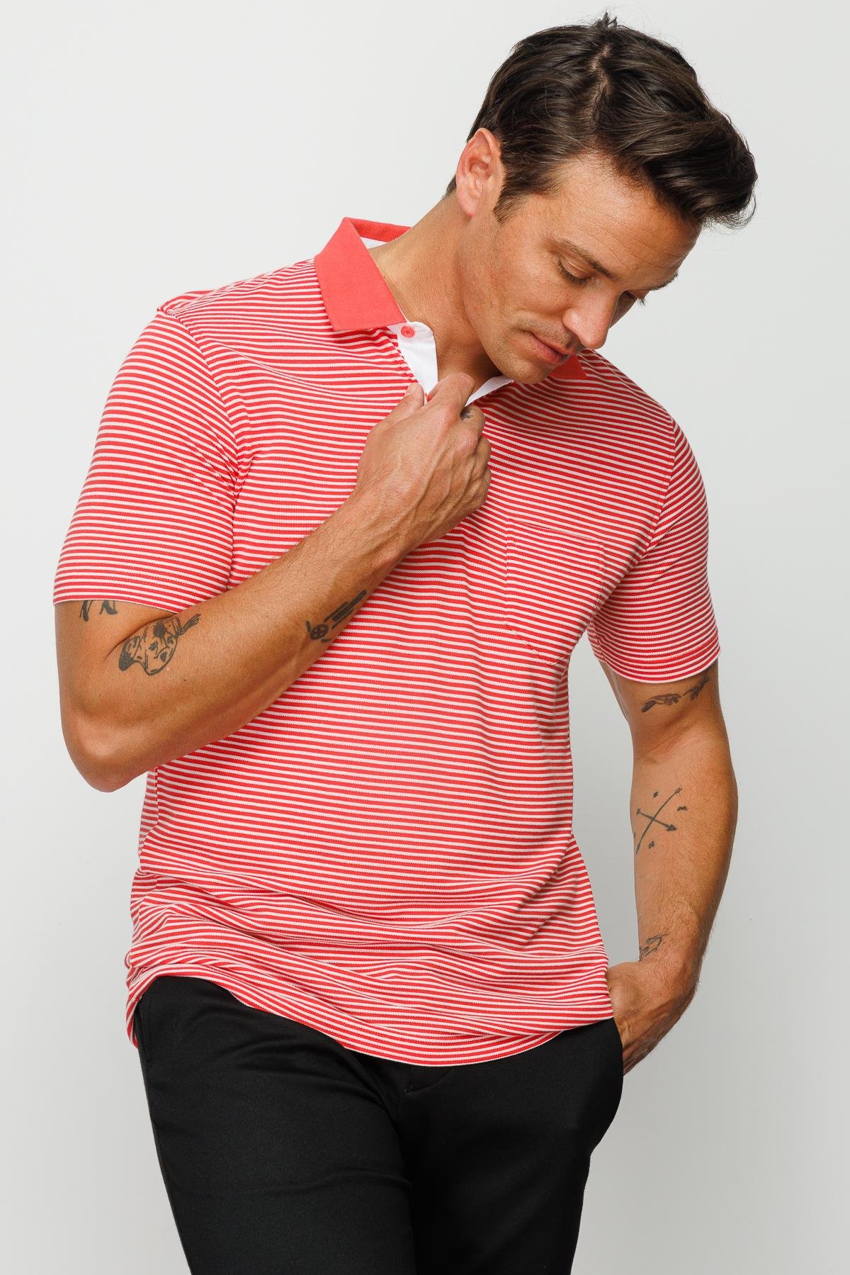 MTA 601Erkek Merserize T-shirt Kırmızı