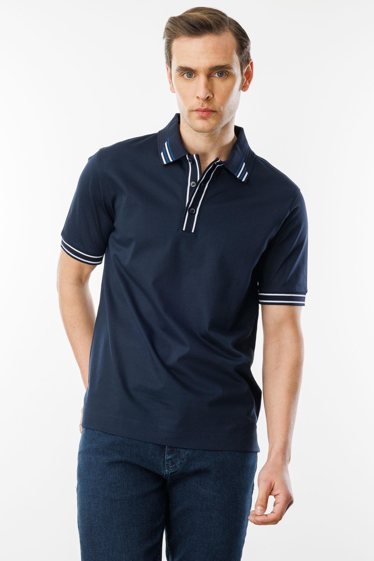 MTA 17Erkek Polo Yaka T-shirt Lacivert