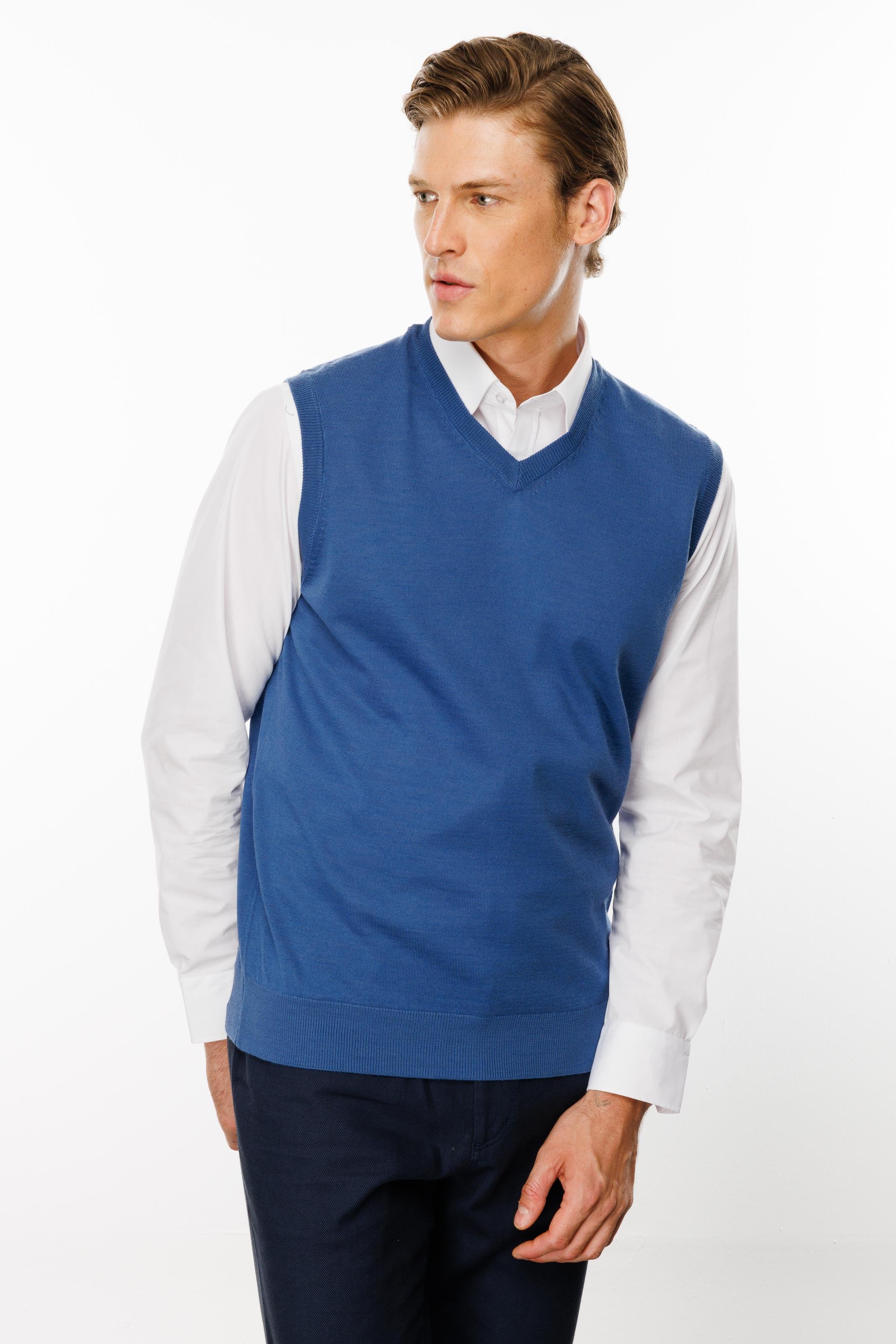 21600Erkek Süveter İndigo