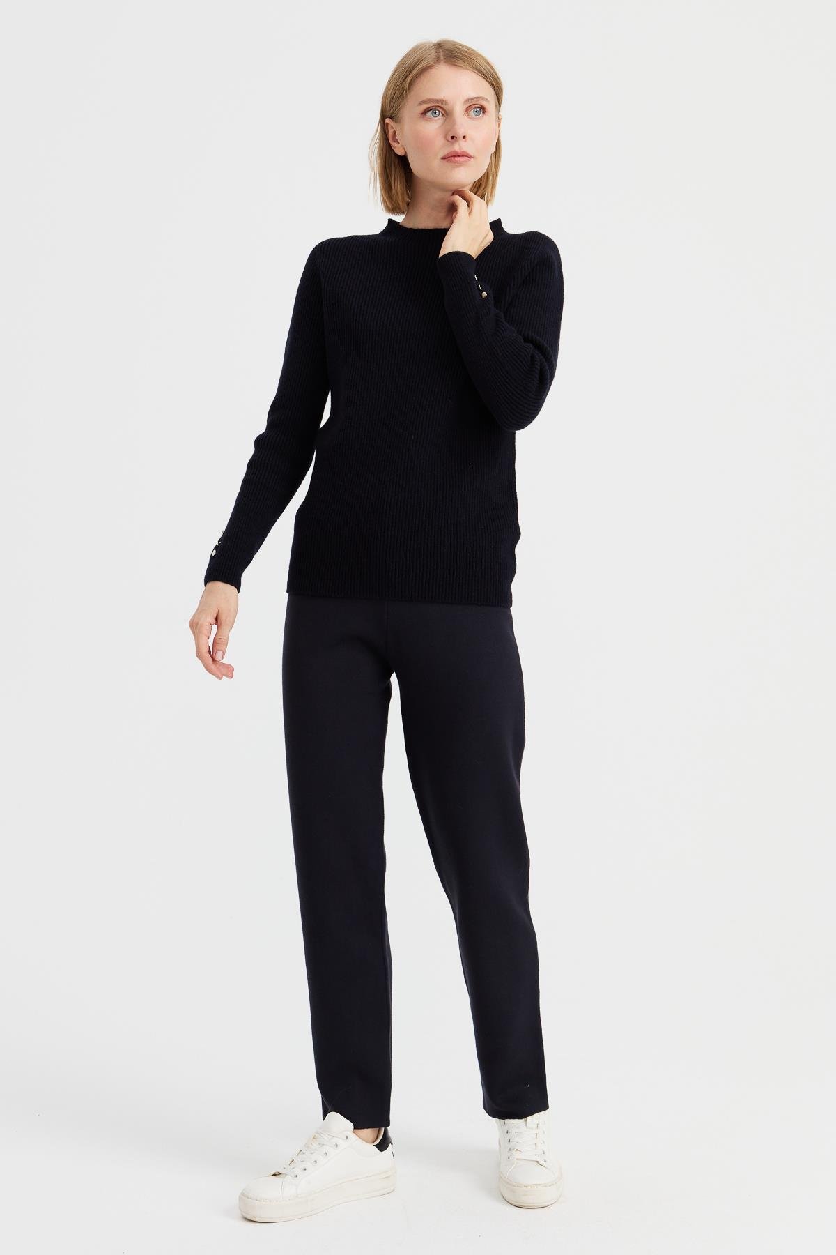 22026Kadın Pantolon Lacivert