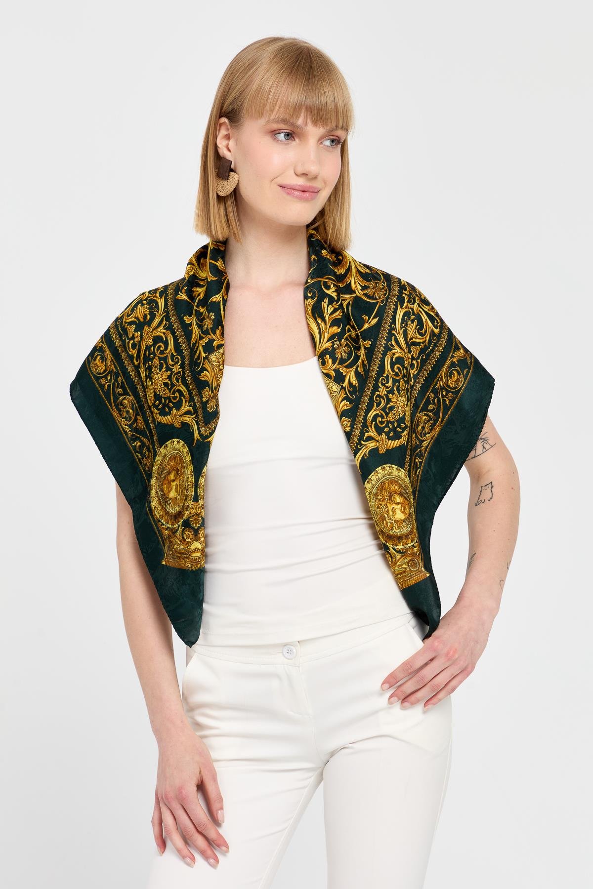 121Özel Tasarım İpek Eşarp 16