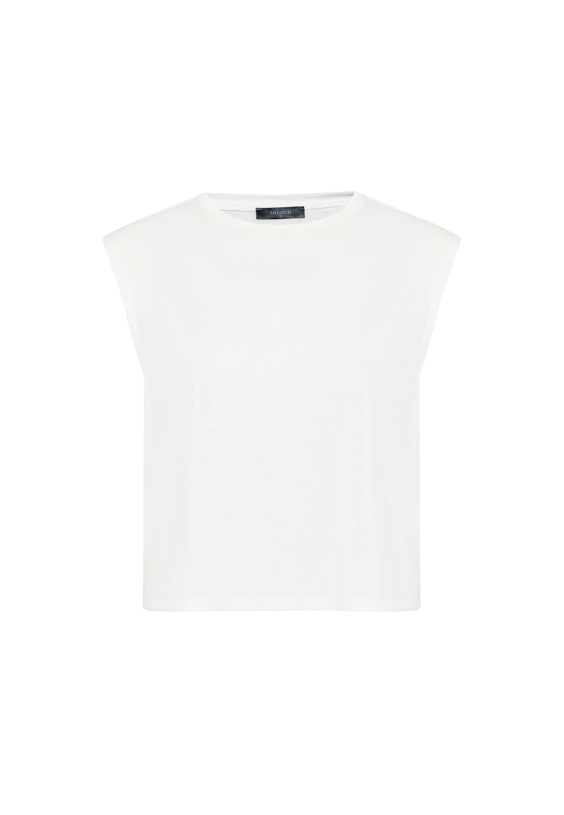 Antioch Beyaz Modal Kumaş Kadın T-Shirt