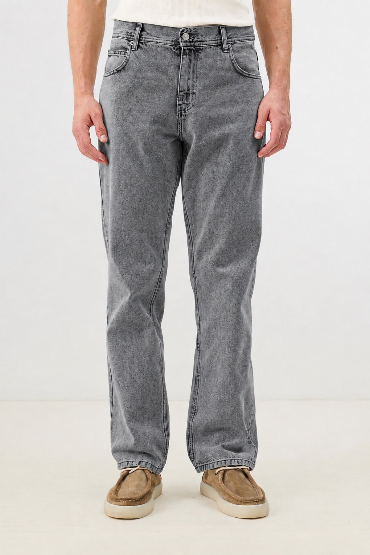 Antioch Gri Regular Fit Erkek Jean