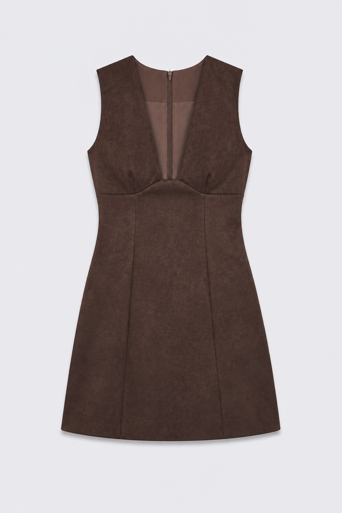 Short Dress with a Low Neckline