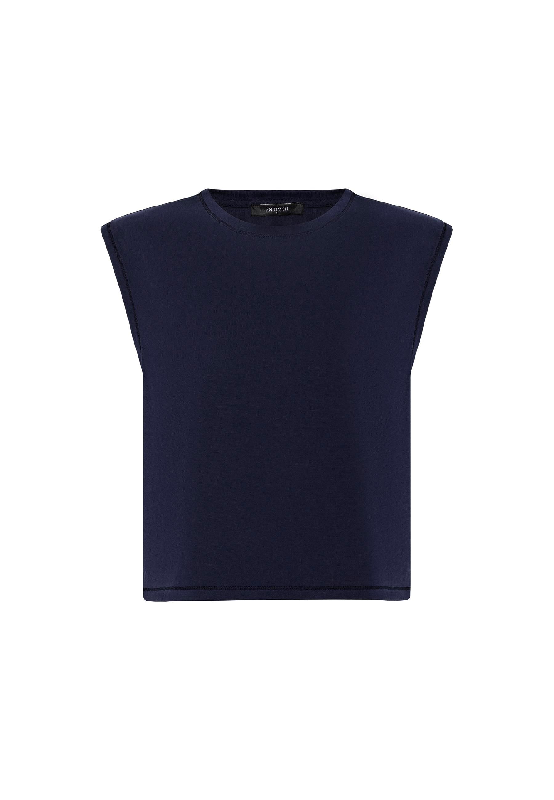 Antioch Lacivert Modal Kumaş Kadın T-Shirt