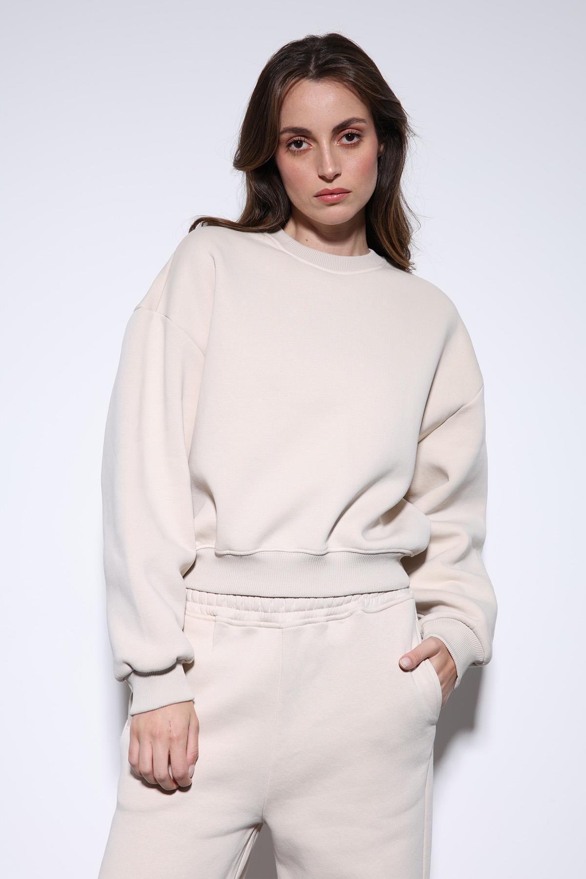 Antioch Taş Basic Kadın Sweatshirt