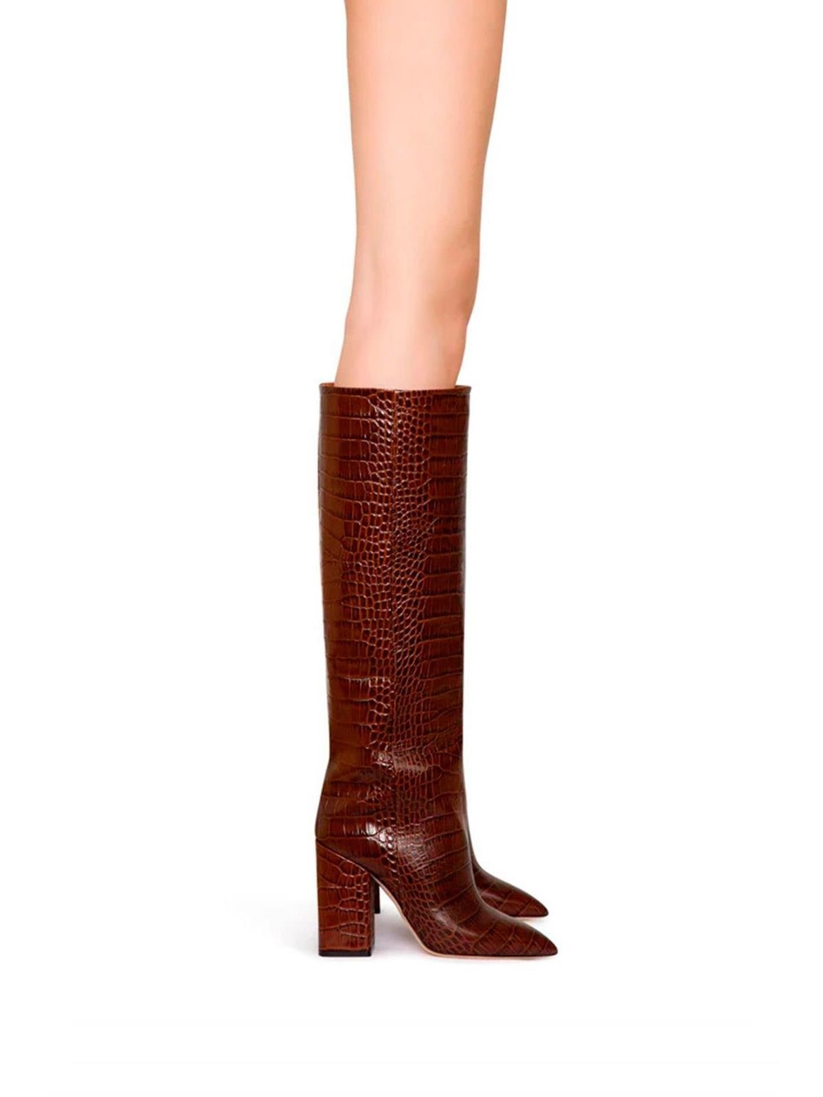 Anja Long Boot Brown - Topuklu Çizme