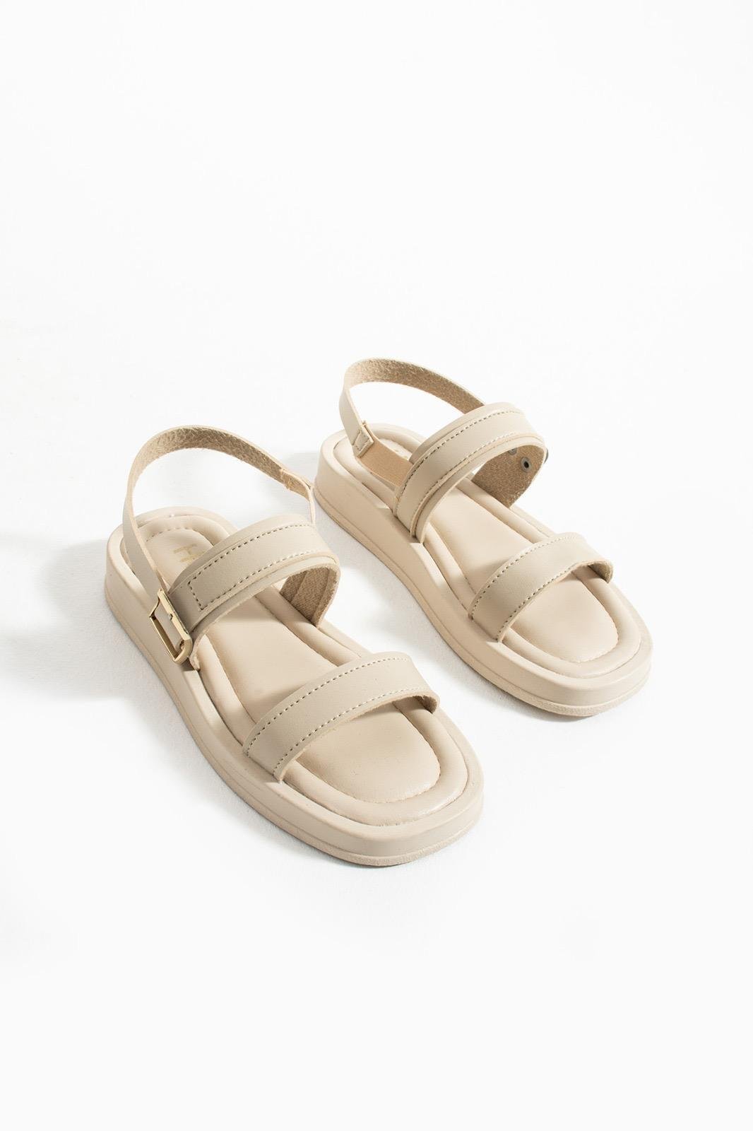 Bumble Yumuşak Tabanlı Sandalet Bej