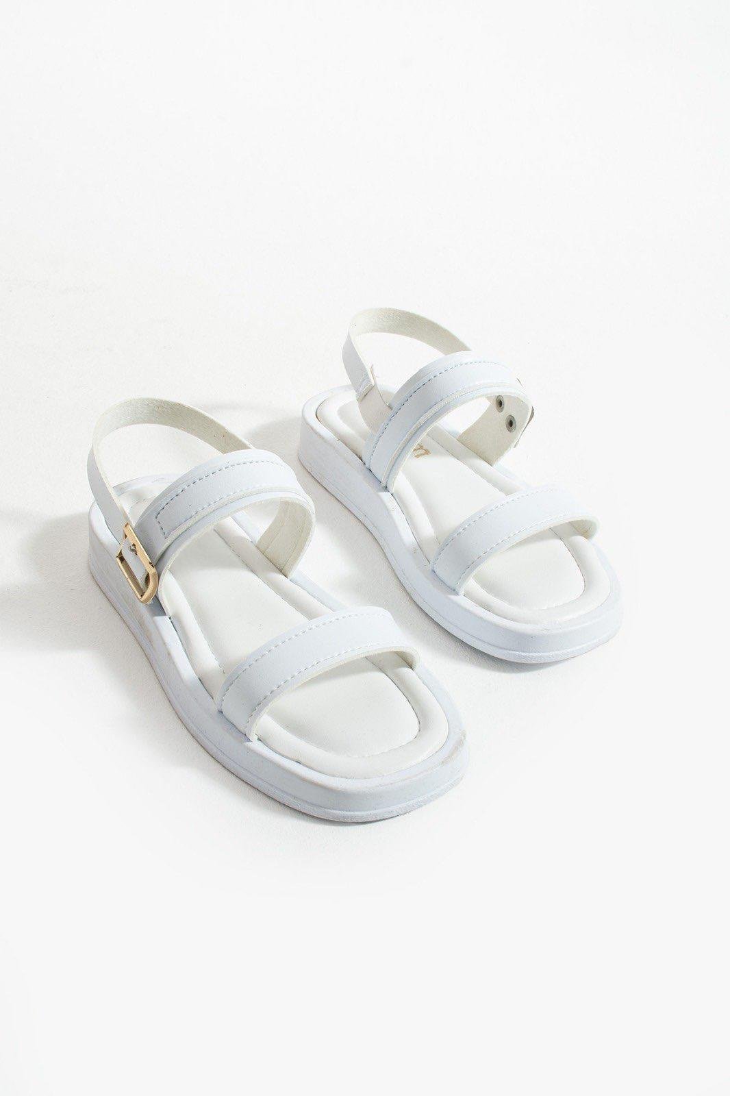 Bumble Yumuşak Tabanlı Sandalet Beyaz