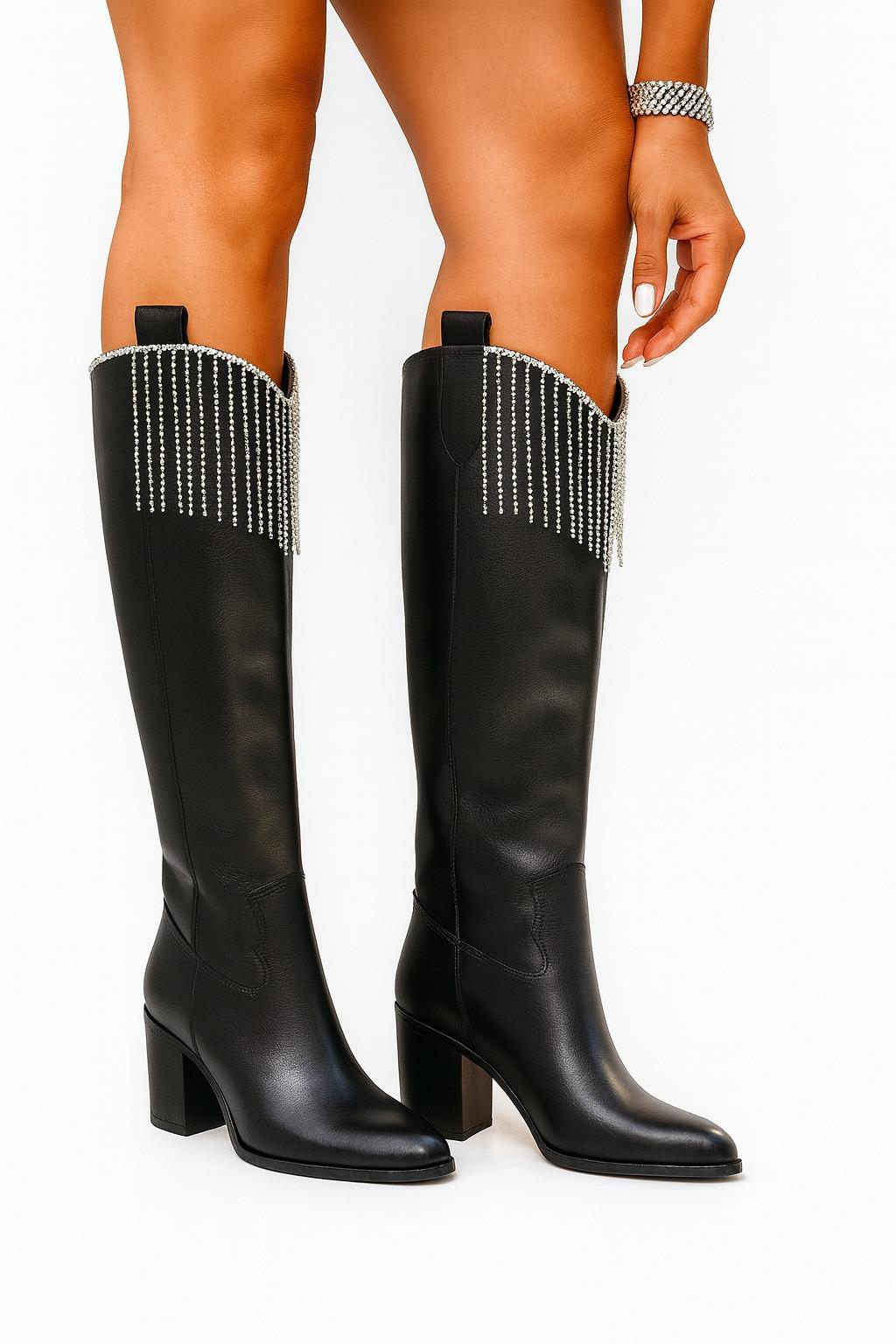 Cara Long Boot Black