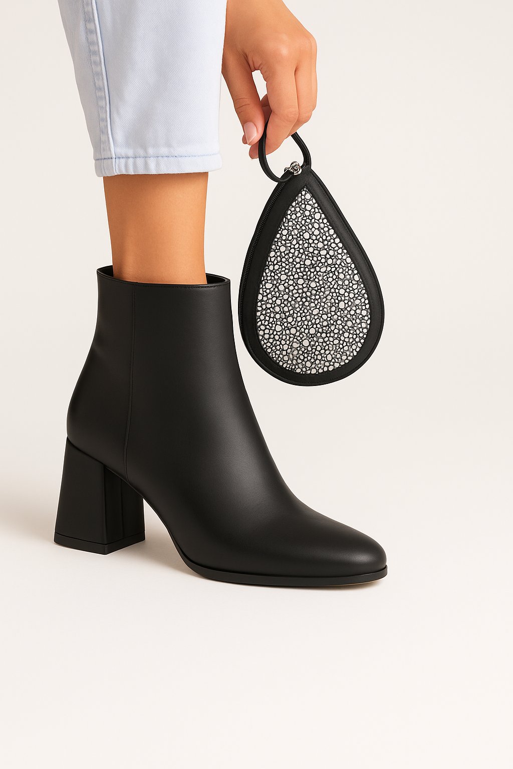 Cass Bot Siyah - Topuklu Bot