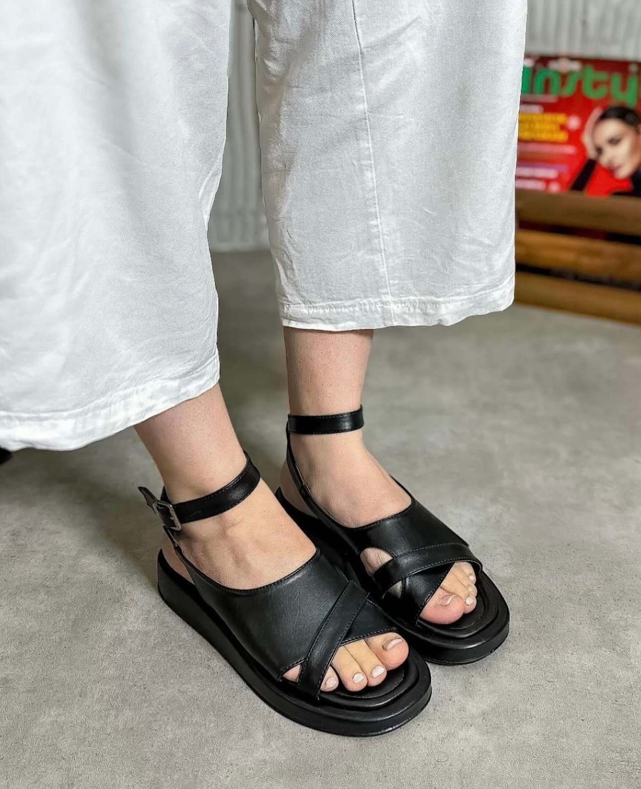 Classe Sandalet Siyah - KADIN AYAKKABI