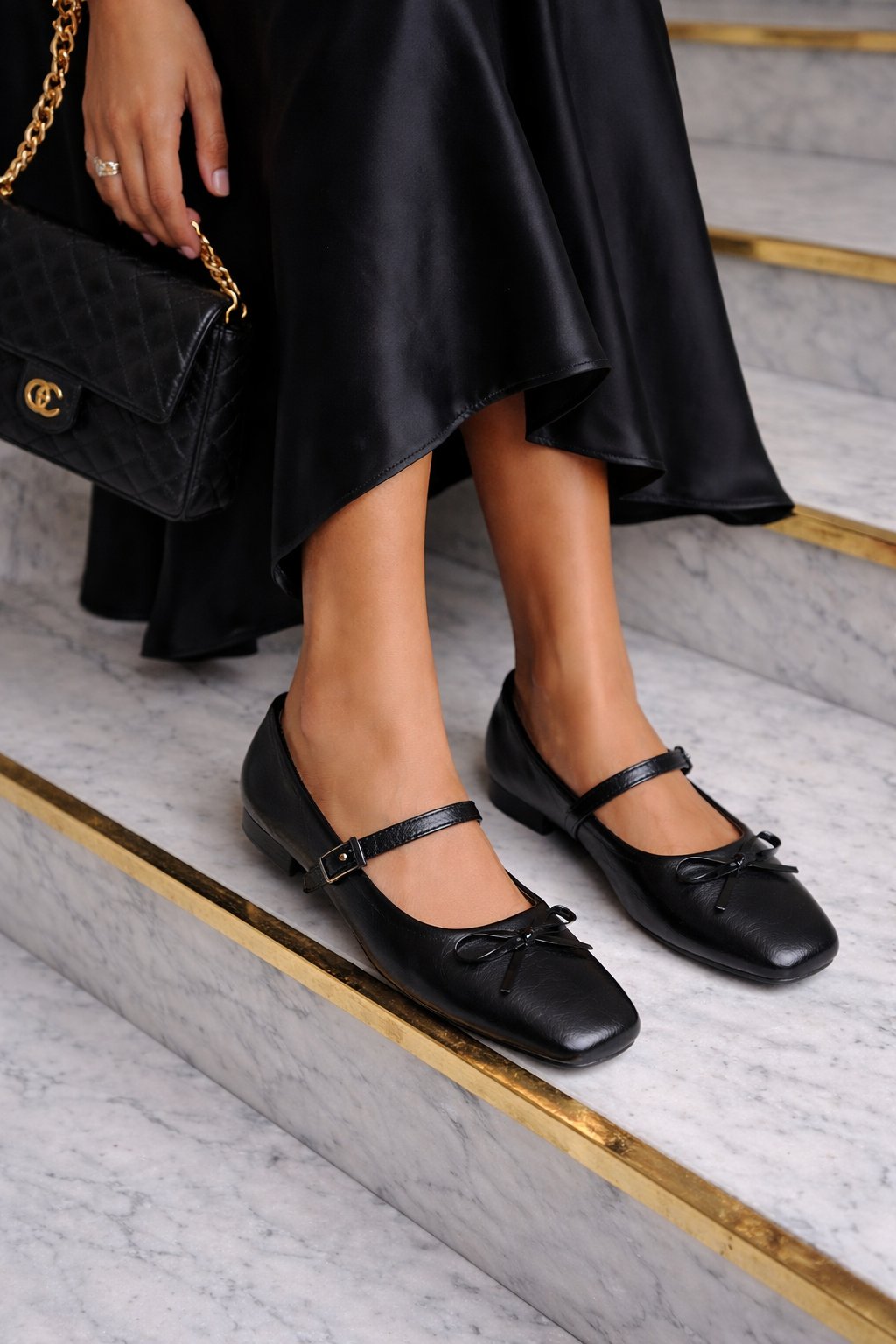 Corvello Babet Siyah - Düz Babet