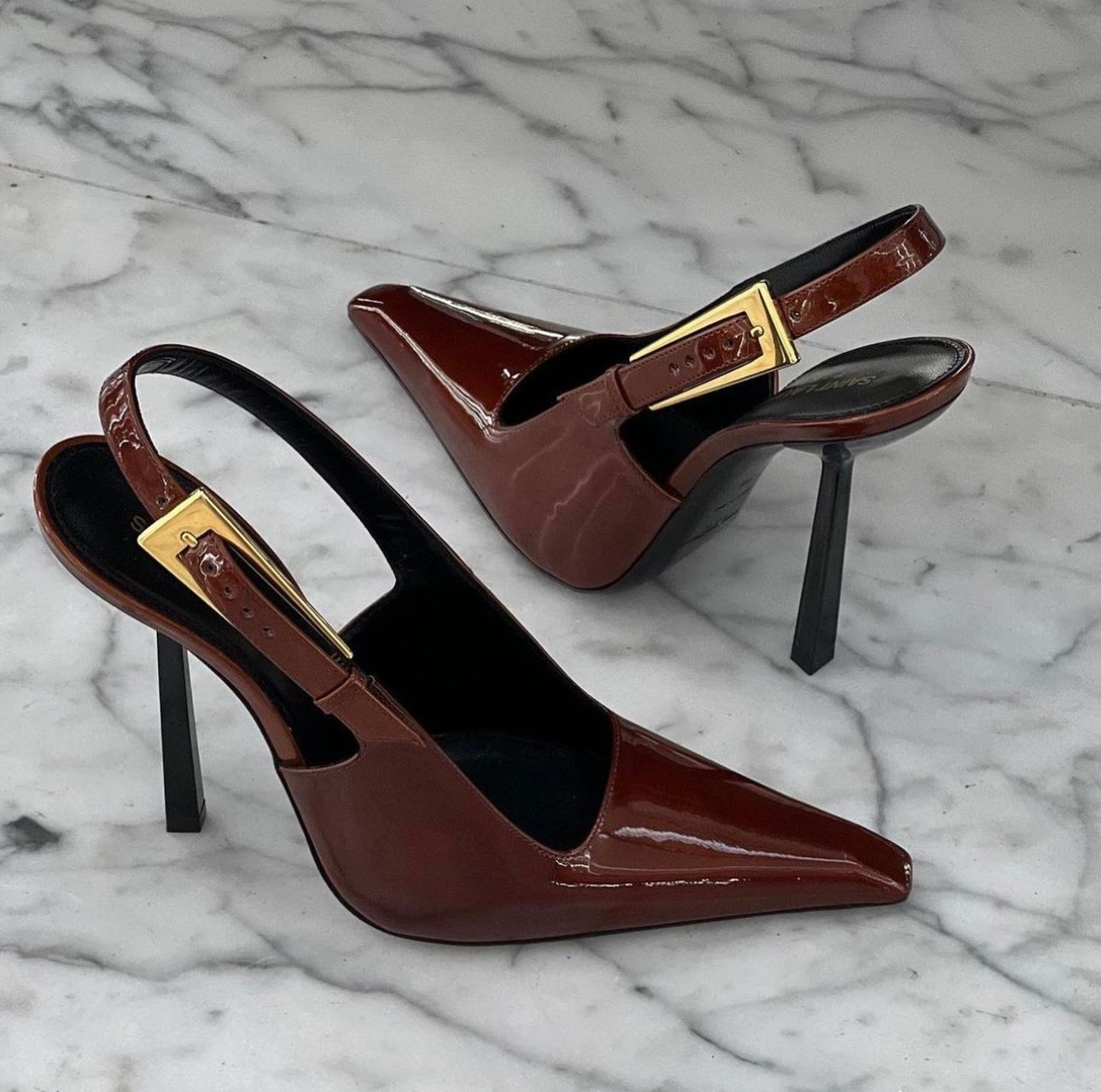 Cox Topuklu Rugan Stiletto Bordo - Stiletto