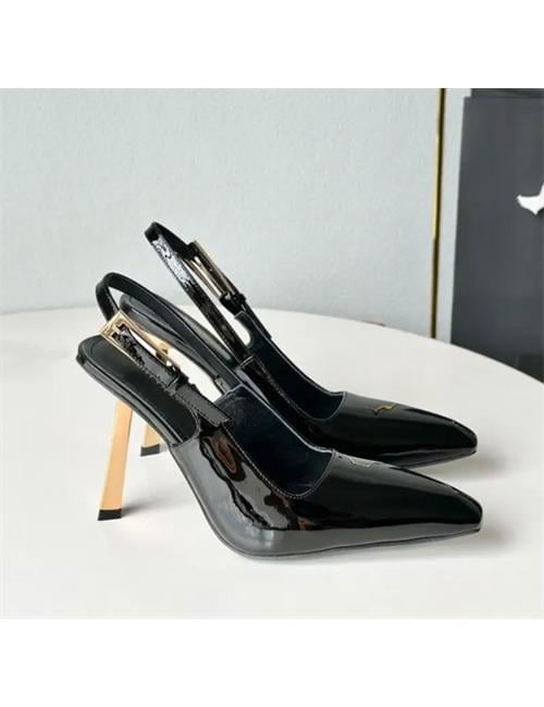 Cox Topuklu Rugan Stiletto Siyah - Stiletto