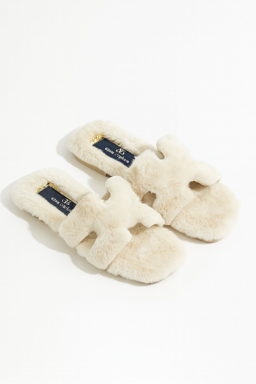 Cozzy Peluş Terlik Bej - Kışlık Terlik