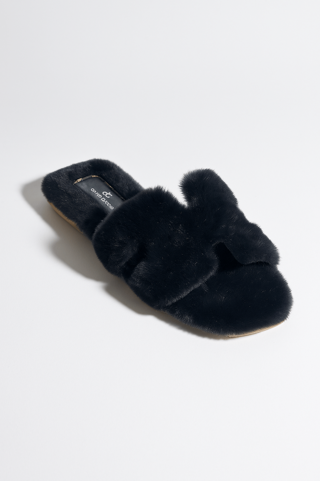 Cozzy Peluş Terlik Siyah - Kışlık Terlik