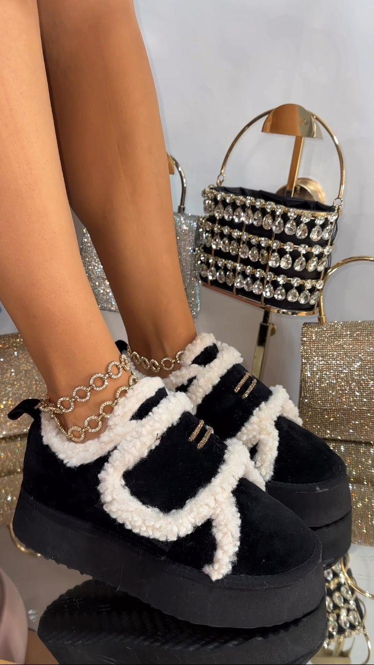 Cream Ayakkabı Siyah