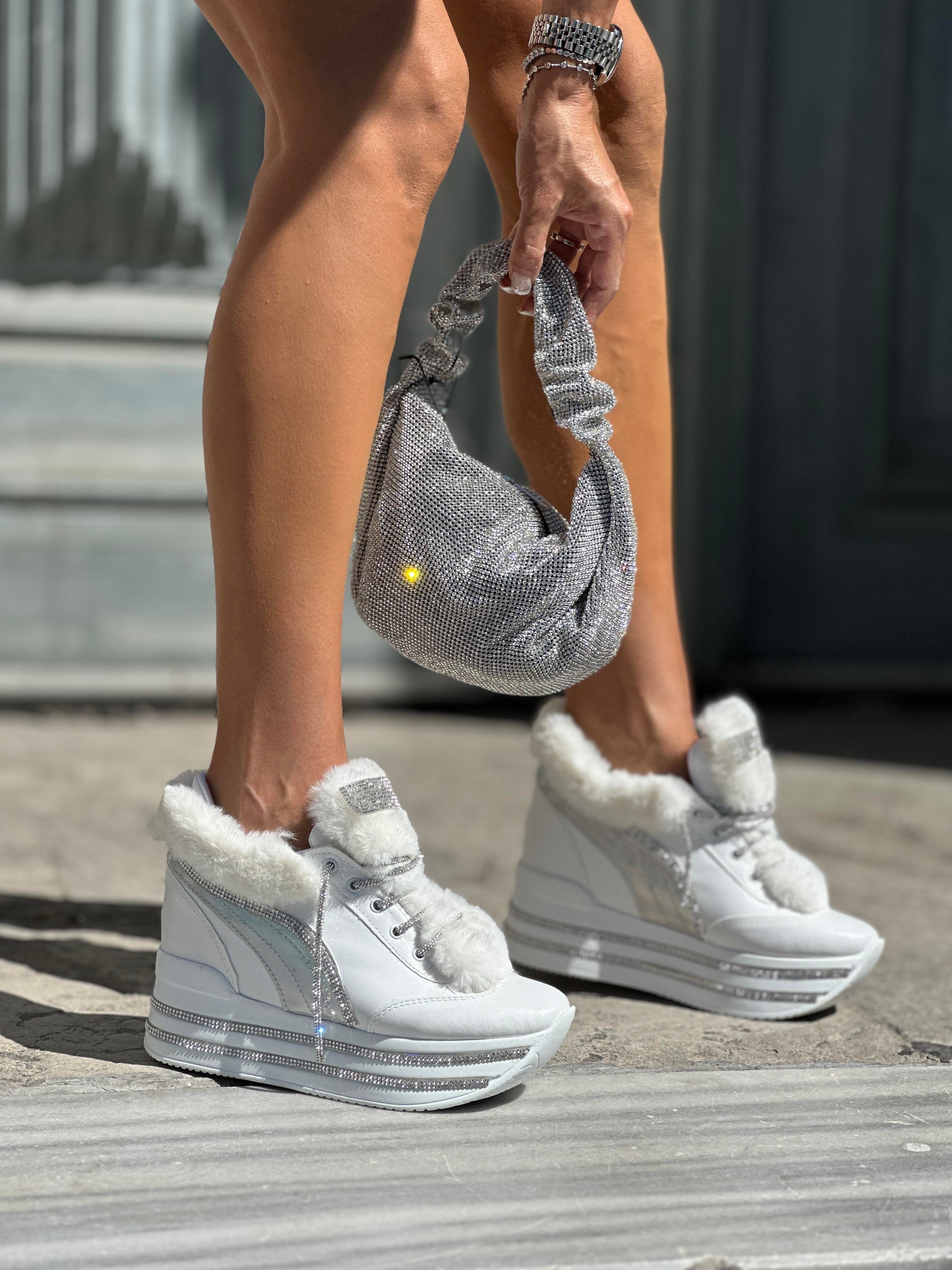 Diago Topuklu Spor Ayakkabı Beyaz