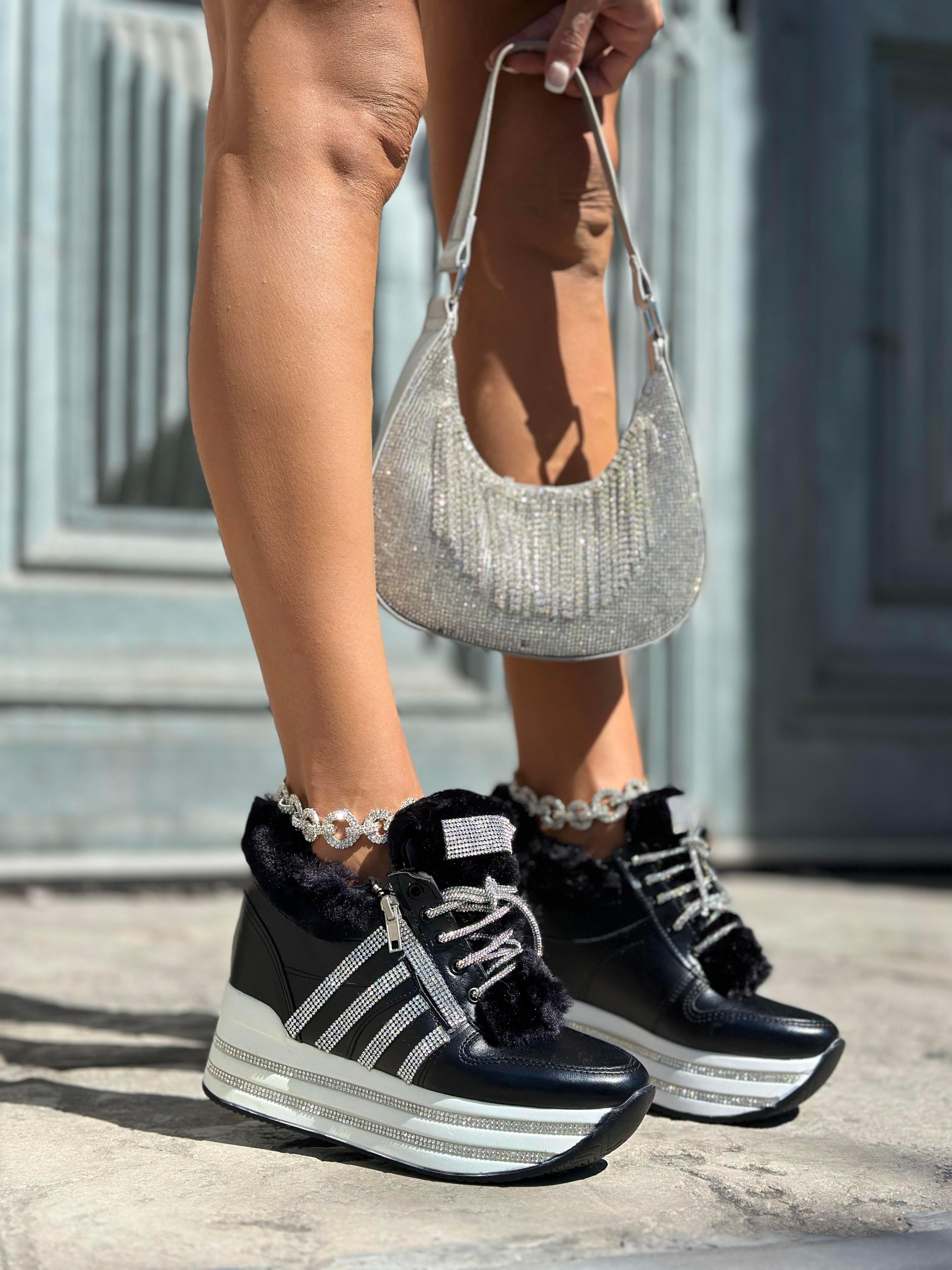 Diago Topuklu Spor Ayakkabı Siyah