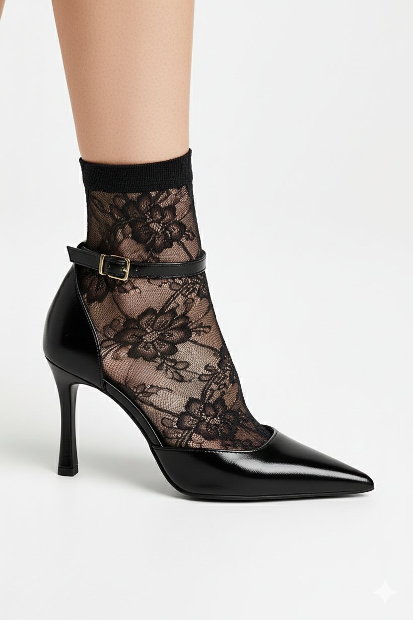 Elise Rugan Stiletto Siyah - Stiletto