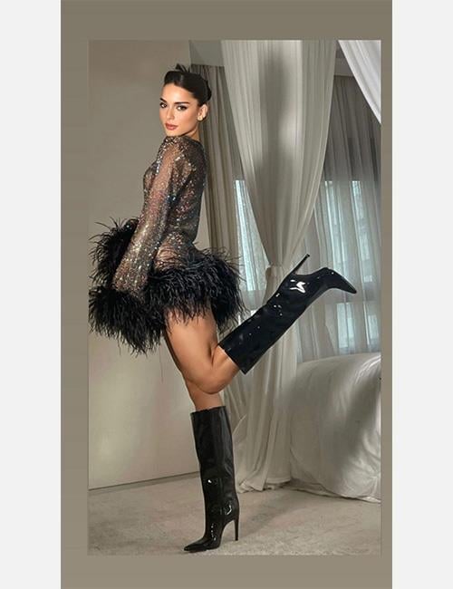 Evilya Rugan Çizme Siyah - ÇİZME