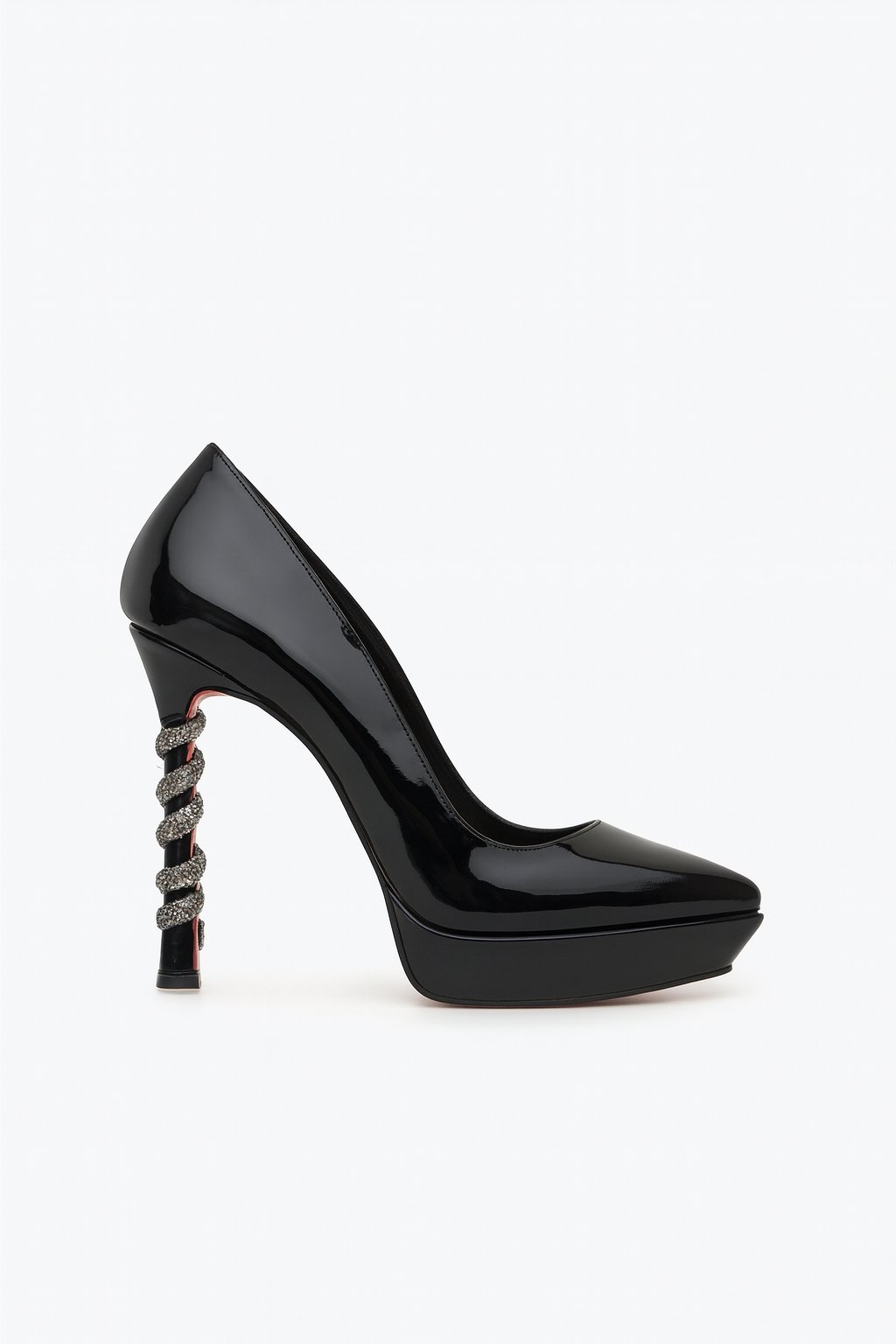 Gugi Platform Topuklu Stiletto Siyah