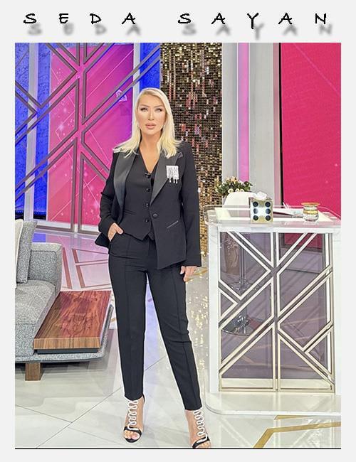 Holly Kristal Taşlı Topuklu Ayakkabı Siyah