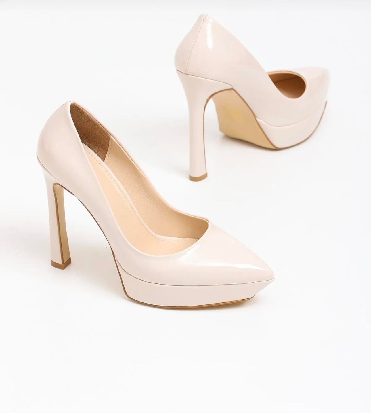 Ivory Stiletto Bej - KADIN AYAKKABI