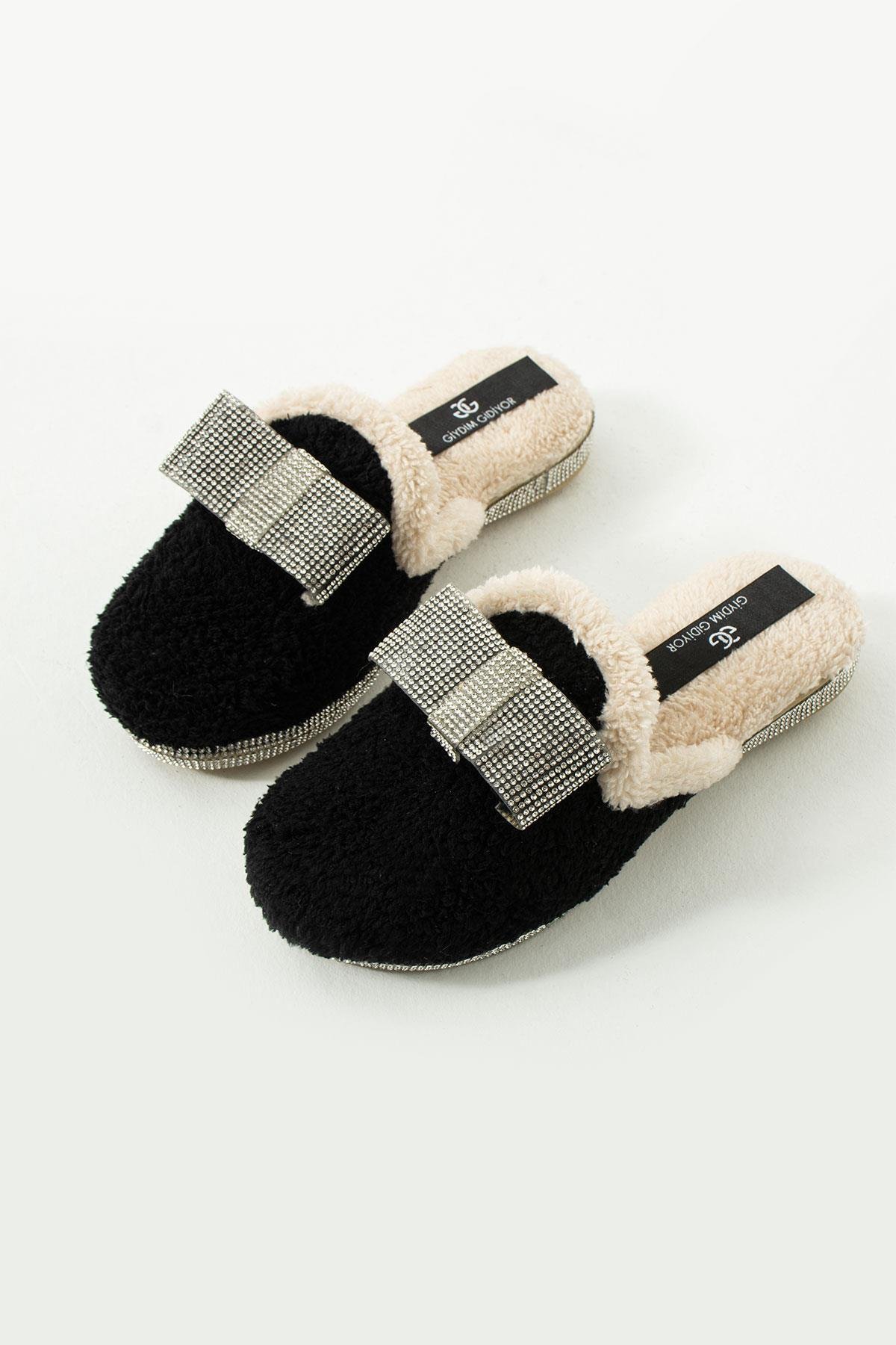 Libra Özel Tasarım Terlik Siyah