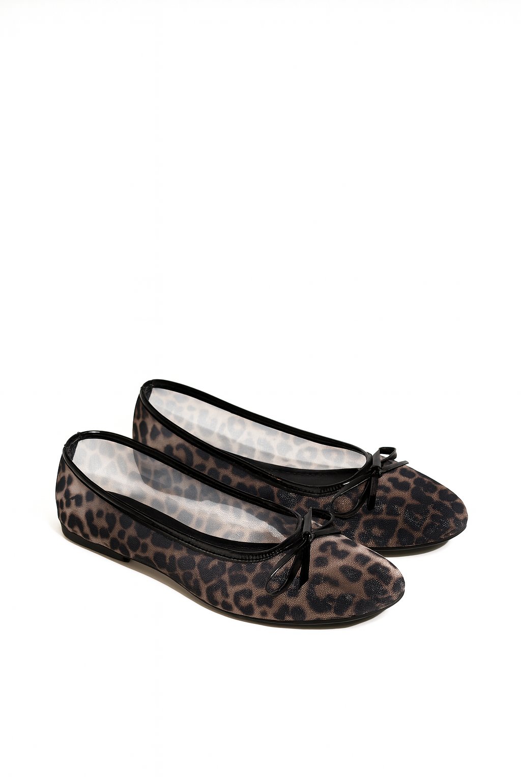 Lita Deri Babet Leopar - Düz Babet