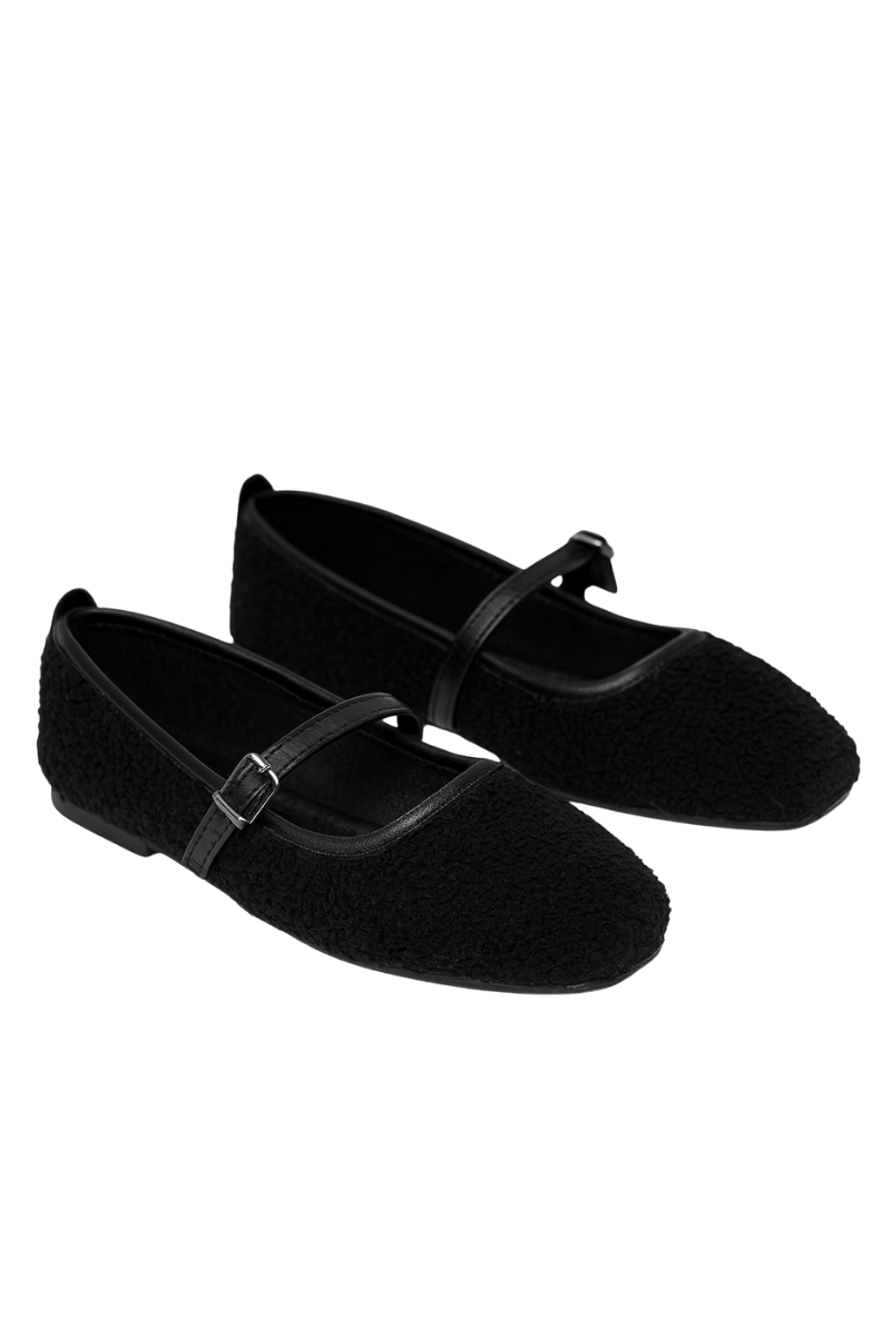 Lolia Yumuşak Tabanlı Babet Siyah - Düz Babet