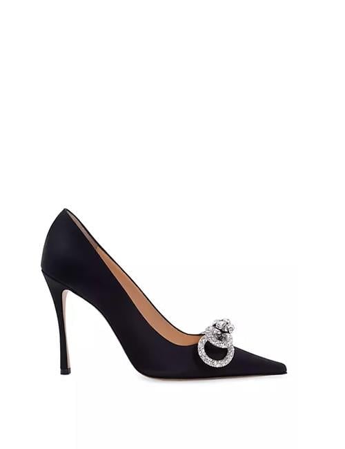 Mache Kristal Taşlı Stiletto Siyah - KADIN AYAKKABI