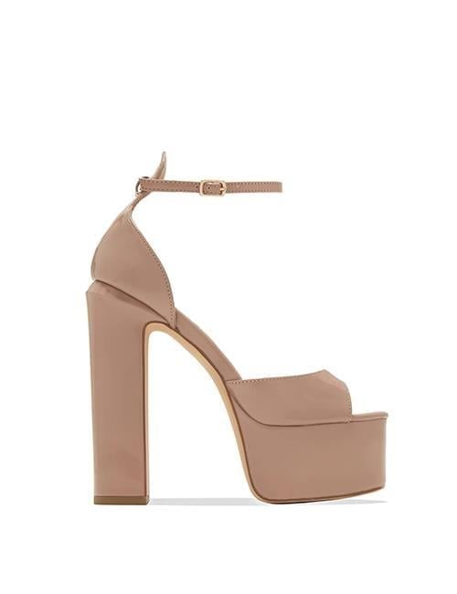 Mayana Platform Heels Nude