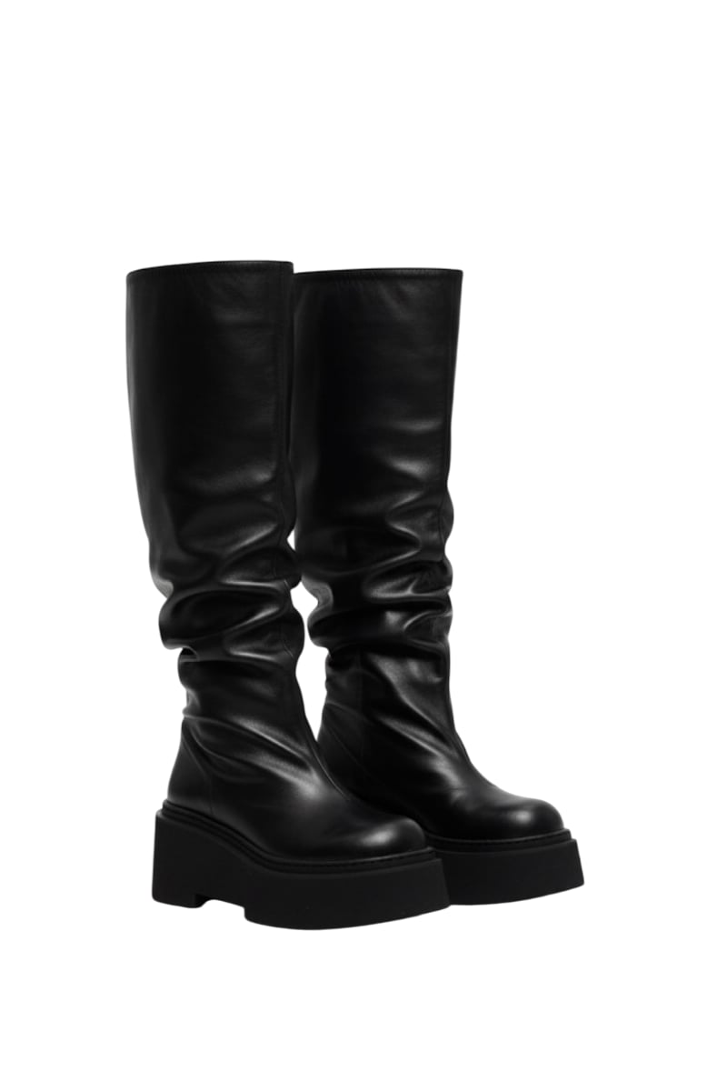 Maydonoza Yüksek Tabanlı Çizme Siyah