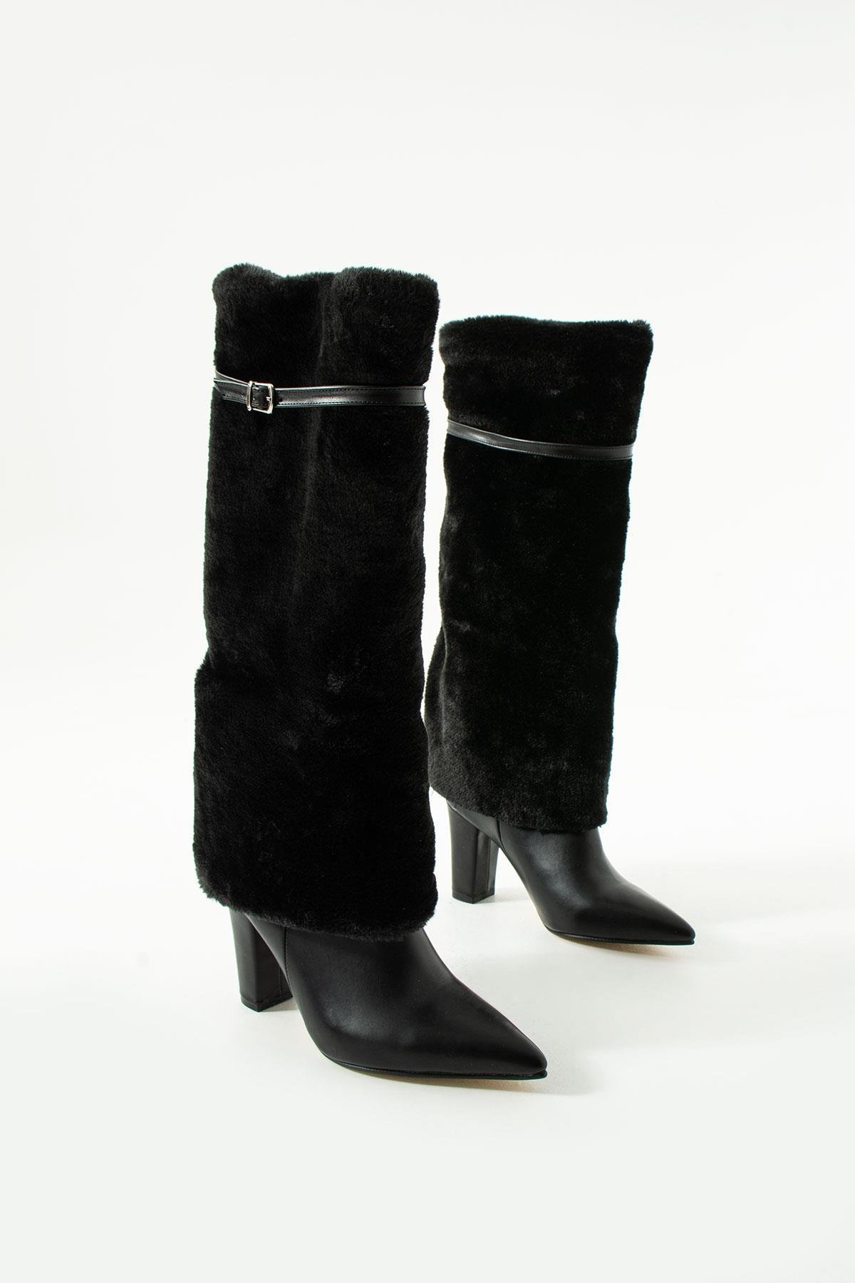 Mints Çizme Siyah - LONG BOOTS