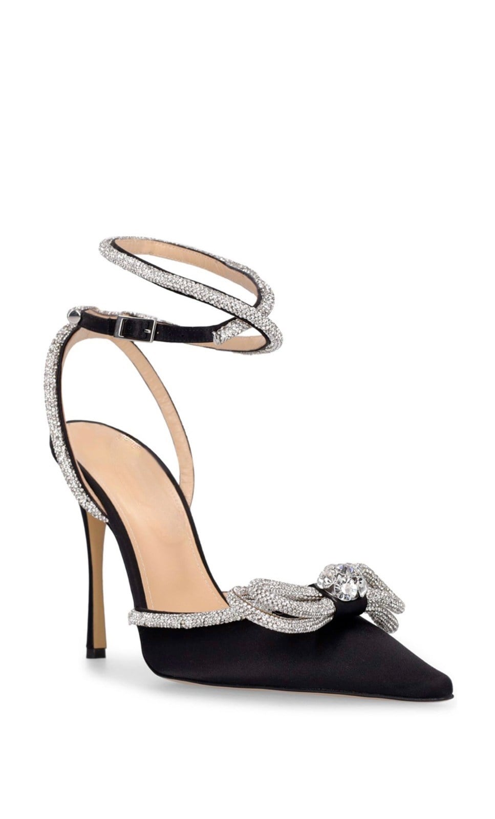 Moche Kristal Taşlı Stiletto Siyah - Stiletto