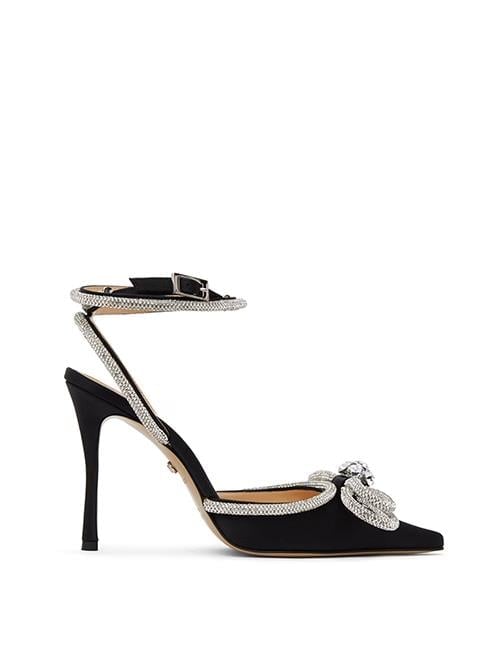 Moche Kristal Taşlı Stiletto Siyah - WOMAN SHOES