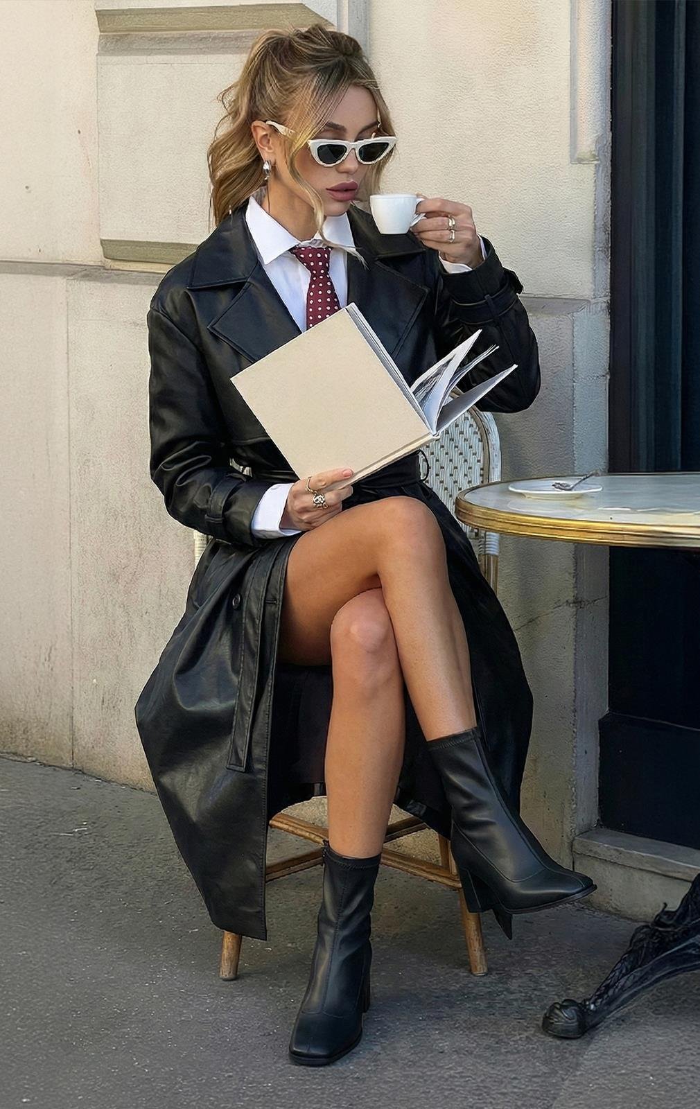 Mouni Deri Bot Siyah