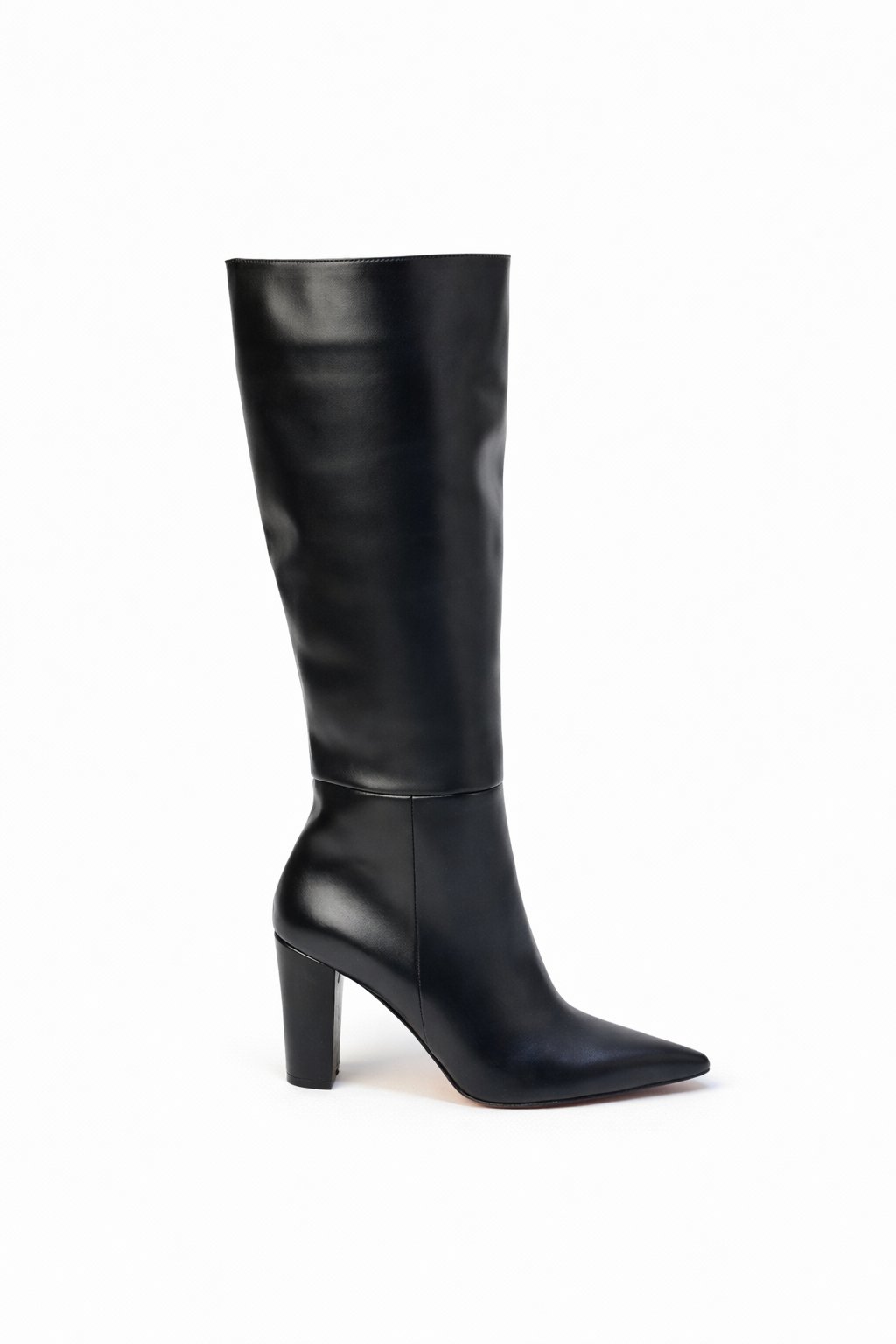 Moyle Kalın Topuklu Çizme Siyah - 