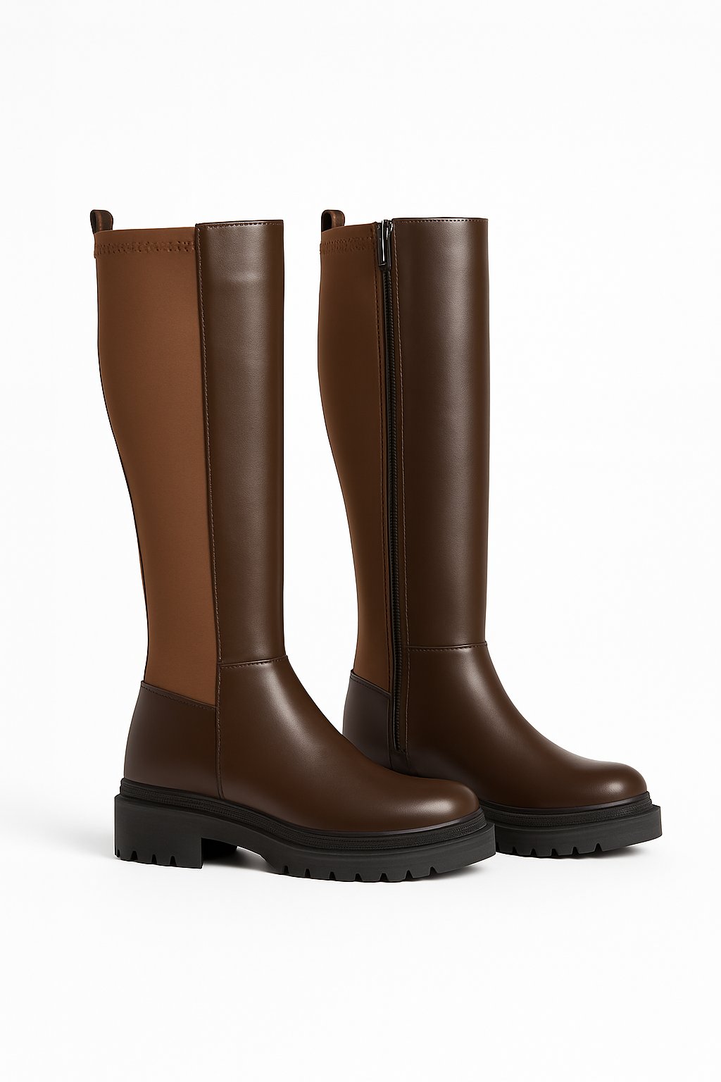 Offila Diz Altı Uzun Çizme Kahverengi