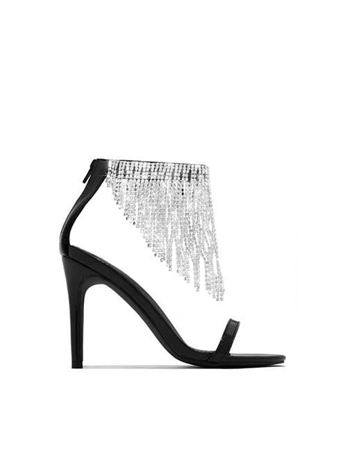 Patrika Kristal Taşlı Ayakkabı Siyah - KADIN AYAKKABI