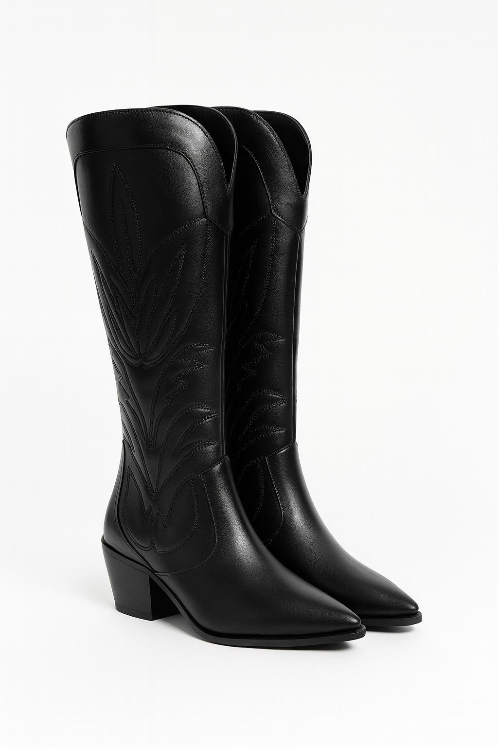 Ranch Kovboy Çizme Siyah - Cowboy Çizme